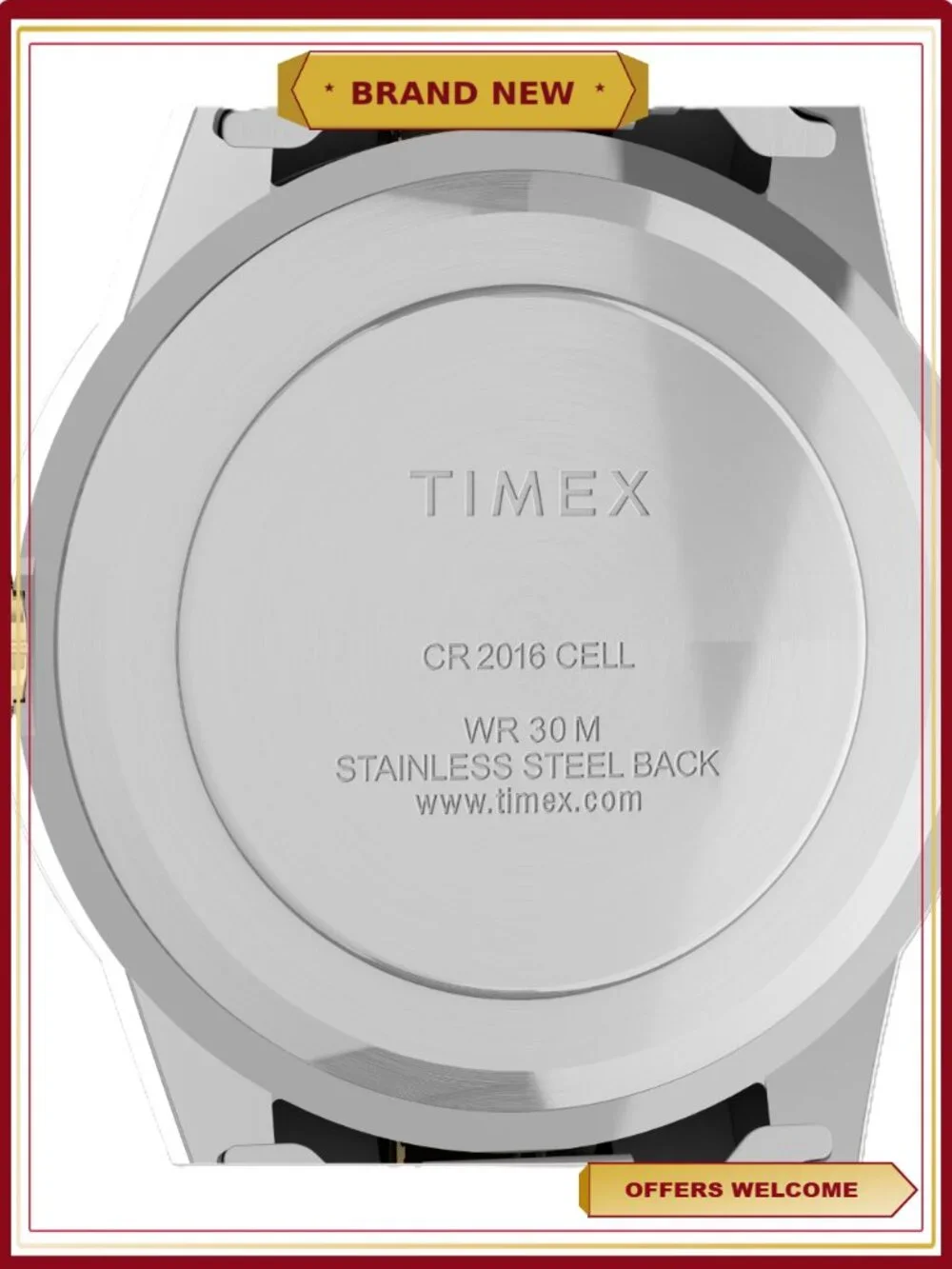 Men's 30mm Dress Wristwatch Gold & Silver Analog